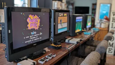 Retro gaming stations in the CORE Game Room